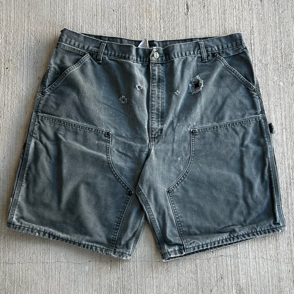 Carhartt B80 MOS green double knee work wear carpenter shorts